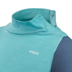 WEDZE Baby Ski Base Layer Top, Undershirt Merino Wool MERIWARM Turquoise -Outdoor Sporting Goods kc2e62fedec43a2f26696d5e5eea4049e