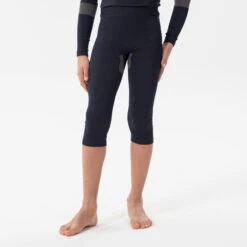 WEDZE KIDS' SKI BASE LAYER BOTTOMS - BL 500 I-SOFT SEAMLESS -Outdoor Sporting Goods kc55d01c7c2864178dcb1ddcae5deb308