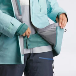 WEDZE Women's Ski Jacket FR900 Turquoise -Outdoor Sporting Goods kc5e8109807420f604fb01cb97ff573a3
