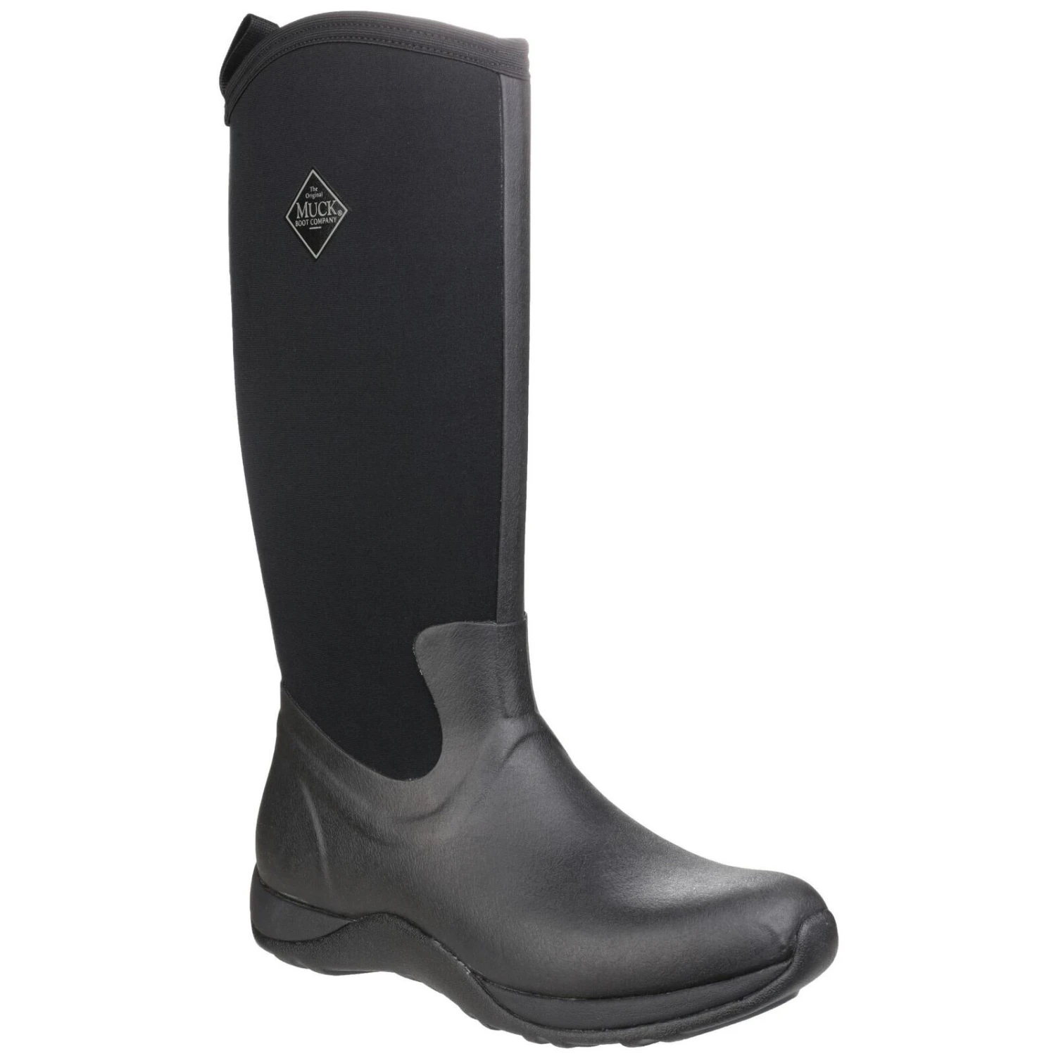 Muck Boots Unisex Arctic Adventure Pull On Wellington Boots (Black/Tan) 5 Muck Boots Unisex Arctic Adventure Pull On Wellington Boots (Black/Tan) - Image 3