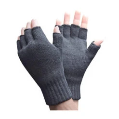 Mens Winter Warm 3.2 TOG Fleece Lined Fingerless Gloves -Outdoor Sporting Goods kc74ea1d5ea1d405fe2268f2945024b86