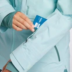 WEDZE Women's Ski Jacket FR900 Turquoise -Outdoor Sporting Goods kca08f20868a984fb826220d3415949e9