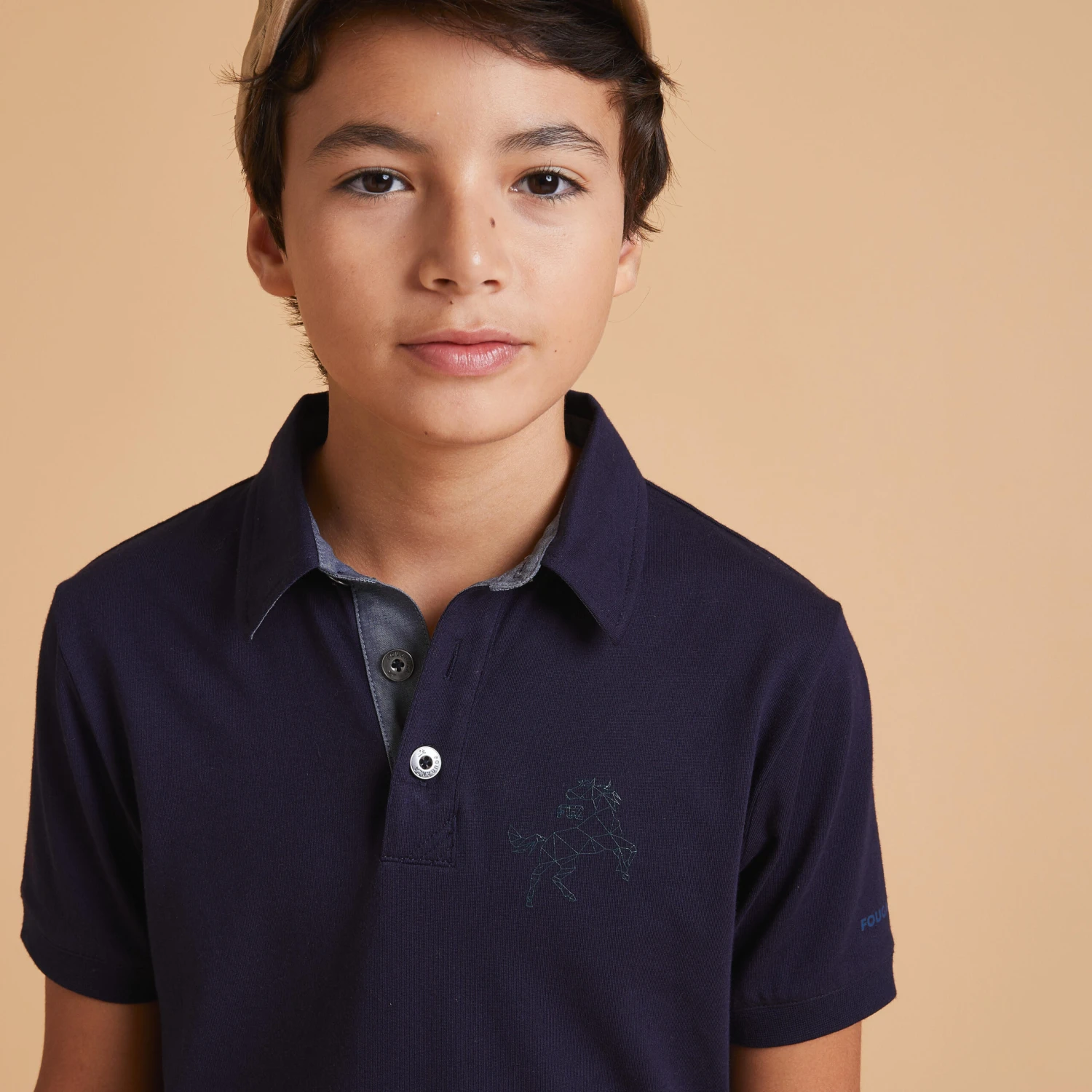 Boys' Horse Riding Short-Sleeved Polo 140 5 Boys' Horse Riding Short-Sleeved Polo 140 - Image 3