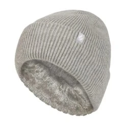 Ladies Fleece Lined Ribbed Thermal Turnover Hat For Winter -Outdoor Sporting Goods kd3628c59323a6253b5683f1bc7fd70cf