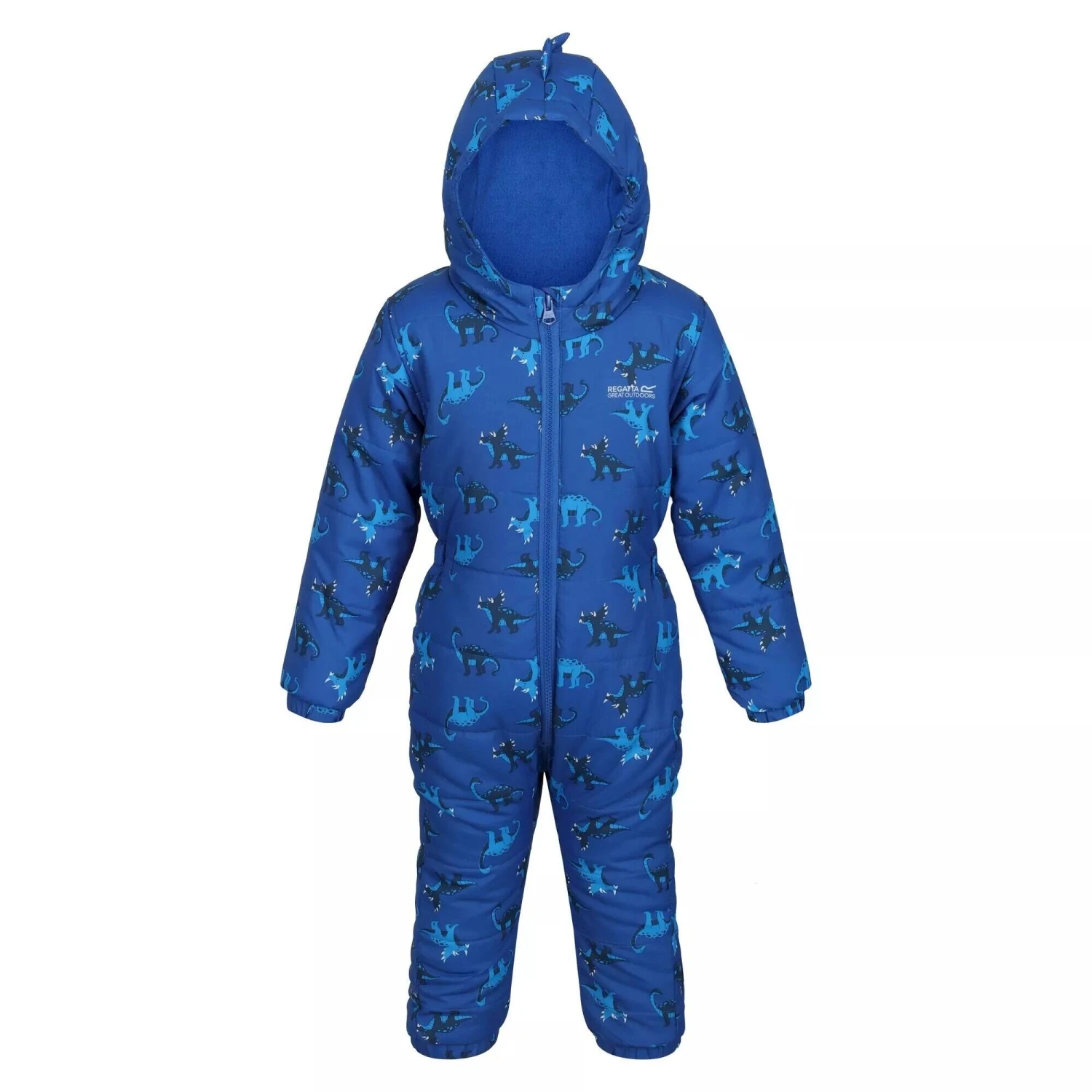 Regatta Childrens/Kids Penrose Dinosaur Puddle Suit (Nautical Blue) 3 Regatta Childrens/Kids Penrose Dinosaur Puddle Suit (Nautical Blue)