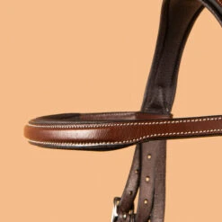 Horse Riding Leather Hybrid Bridle With French Noseband For Horse & Pony 500 -Outdoor Sporting Goods kd6cb3bc5d4afdd4e3a2a31edf435e55a