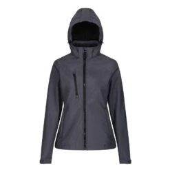 Regatta Womens/Ladies Venturer Hooded Soft Shell Jacket (Black) 36 Regatta Womens/Ladies Venturer Hooded Soft Shell Jacket (Black) -Outdoor Sporting Goods kd7cfe203c9796ec1781213b33791ea70
