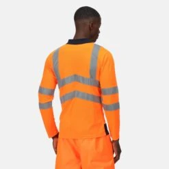 Regatta Mens HiVis Polo Shirt (Orange/Navy) -Outdoor Sporting Goods ke3b9b6b4c505c25fcb1a9e11729cc21b