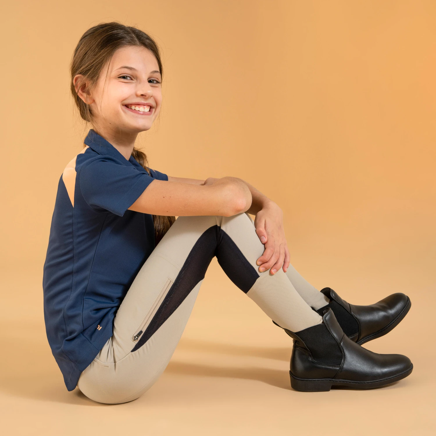 Kids' Horse Riding Lightweight Mesh Jodhpurs With Grippy Suede Patches 500 12 Kids' Horse Riding Lightweight Mesh Jodhpurs With Grippy Suede Patches 500 - Image 10
