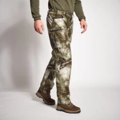 Country Sport Trousers Warm Silent Camouflage Treemetic 100 -Outdoor Sporting Goods ke502a9e6d6553c71719e6dd83a18ecf4