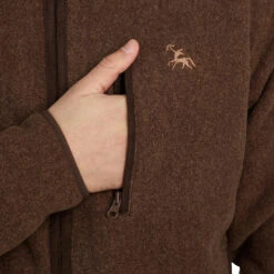 Fleece Country Sport Jacket Verney Carron - Brown -Outdoor Sporting Goods ked5035cebc2cfa26758bf84cb3afad0c