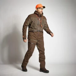HUNTING WATERPROOF TROUSERS RENFORT 900 BROWN 25 HUNTING WATERPROOF TROUSERS RENFORT 900 BROWN -Outdoor Sporting Goods ked793c8187af2242cfd7d1bfe7446611