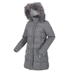 Regatta Womens/Ladies Della Wool Effect Insulated Parka (Cyberspace Marl) -Outdoor Sporting Goods kf0afc4c6a7f4260b7235bfae8a323387