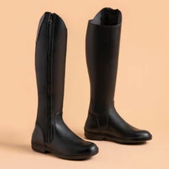 500 Adult Synthetic Horse Riding Long Boots -Outdoor Sporting Goods kf1af959452703bad532d90c2de246554
