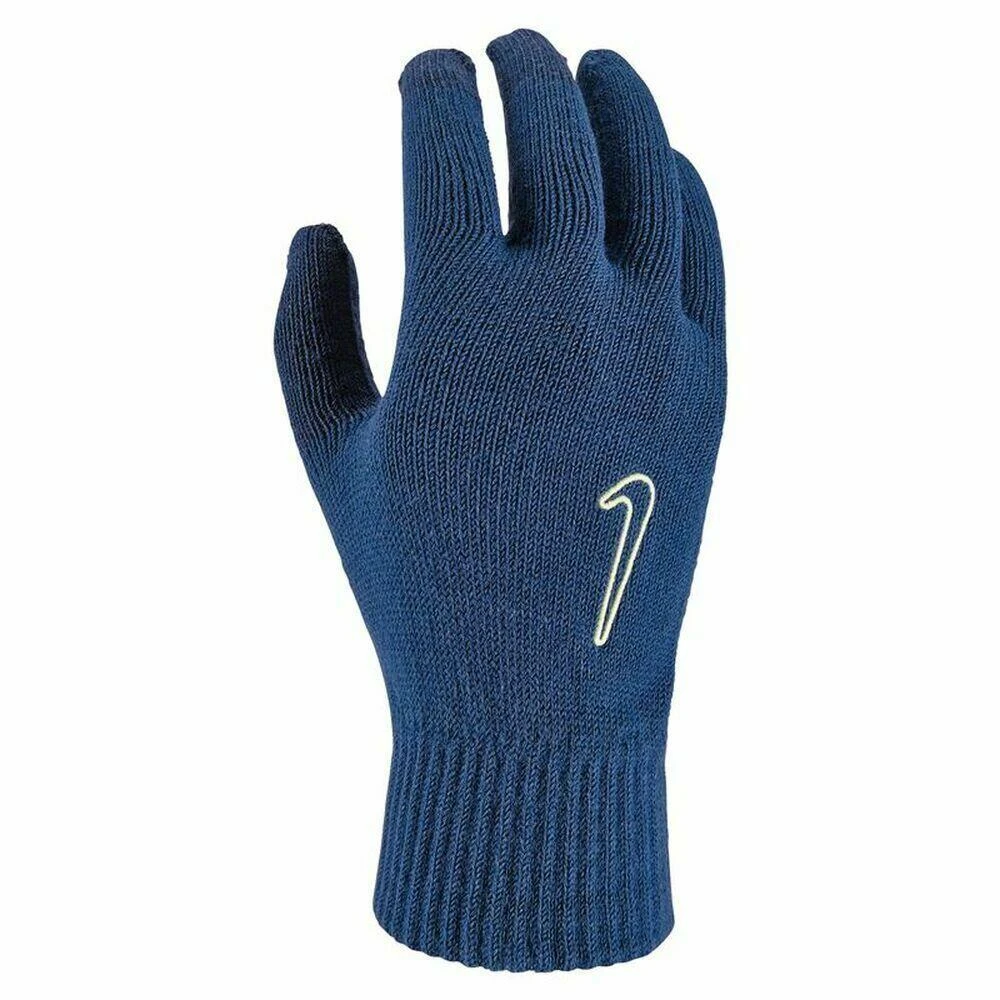 Nike Mens Knitted Twisted Grip Gloves (Blue Lemon) 3 Nike Mens Knitted Twisted Grip Gloves (Blue Lemon)