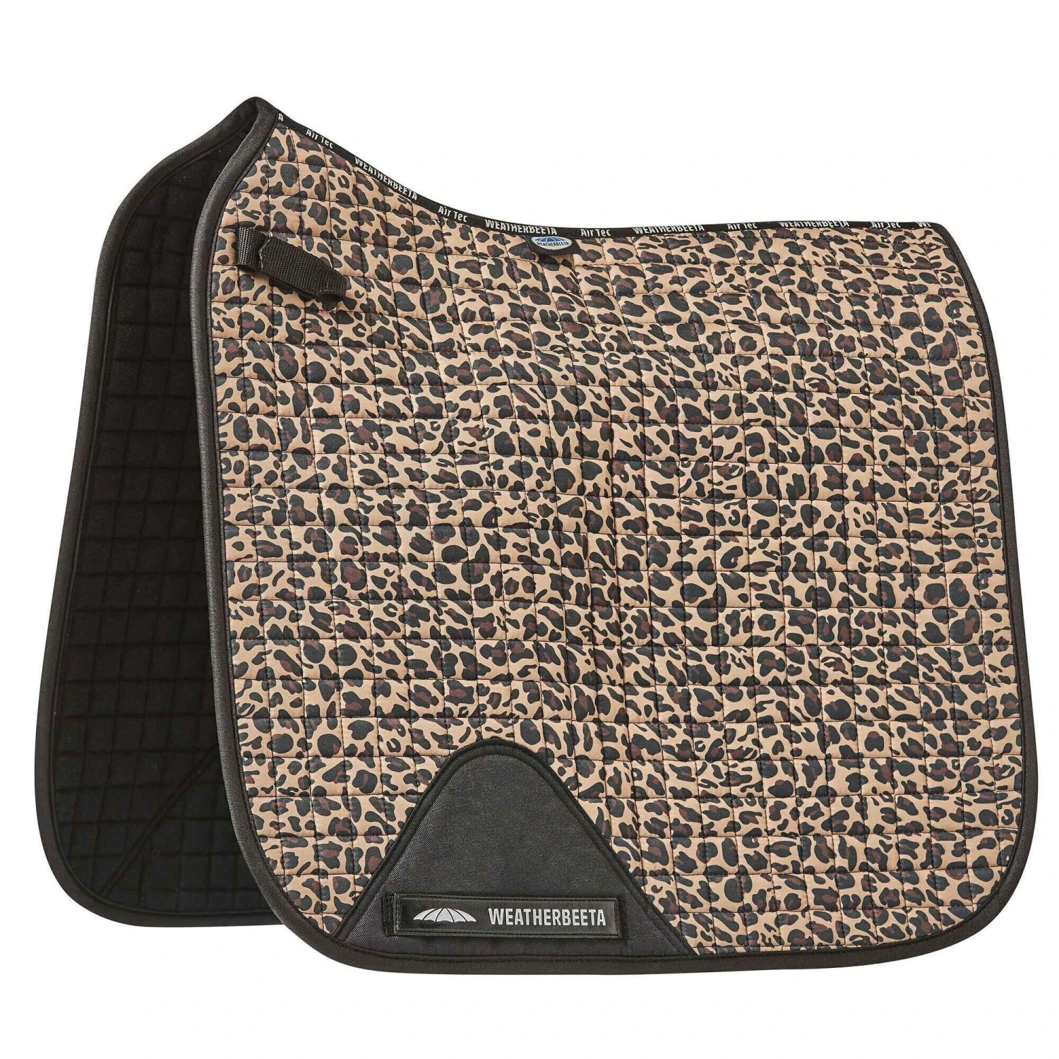 Weatherbeeta Prime Leopard Print Horse Dressage Saddlepad (Turquoise/Black) 7 Weatherbeeta Prime Leopard Print Horse Dressage Saddlepad (Turquoise/Black) - Image 5