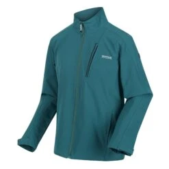 Regatta Mens Nantfeld Soft Shell Jacket (Pacific Green) -Outdoor Sporting Goods kfb119308035c46f64e73a6f7abe4ed3c