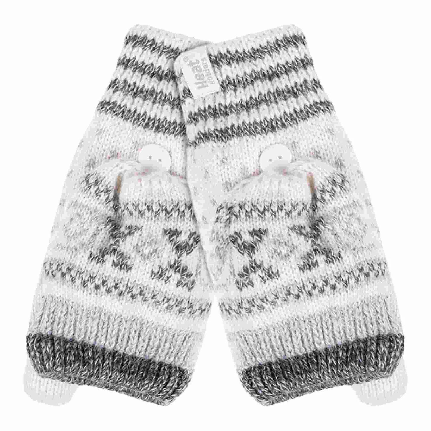 Ladies Warm Fairisle Patterned Thermal Fingerless Converter Gloves 9 Ladies Warm Fairisle Patterned Thermal Fingerless Converter Gloves - Image 7