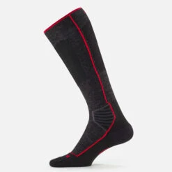 WEDZE ADULT WOOLLEN SKI AND SNOWBOARD SOCKS - 900 WOOL - BLACK -Outdoor Sporting Goods kff3b5901e21585cb9f8a28e80fad2eff