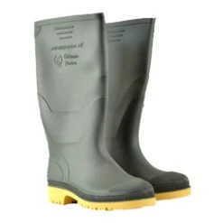 Administrator Wellington / Mens Boots / Plain Rubber Wellingtons (Green)